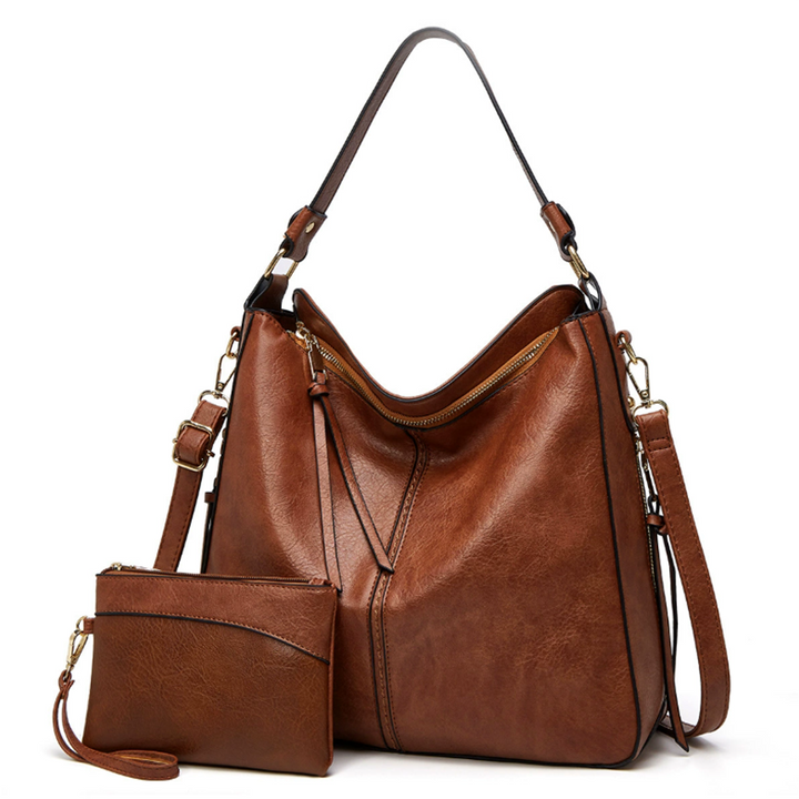 Mihaela | Geantă de lux din piele anti-furt și un portofel de buzunar gratuit